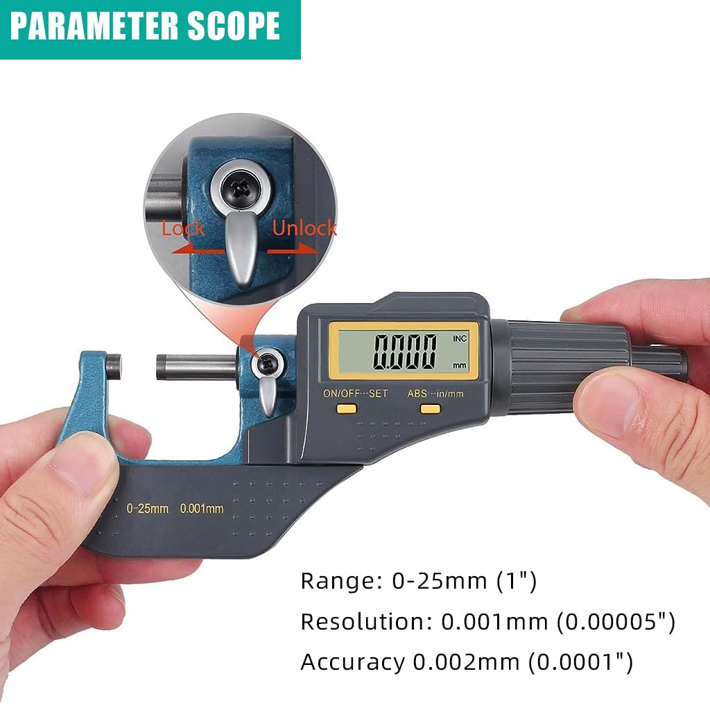 Serplex Digital Micrometer 0.00005 Serplex Digital Micrometer 0.00005